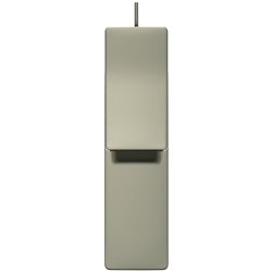 Mitigeur lavabo monotrou Check gris orage, tirette et vidage bonde métal