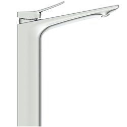 Mitigeur lavabo monotrou Check réhaussé, chrome, sans tirette ni vidage