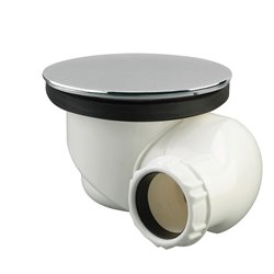 Bonde siphon ø90 mm avec enjoliveur ABS