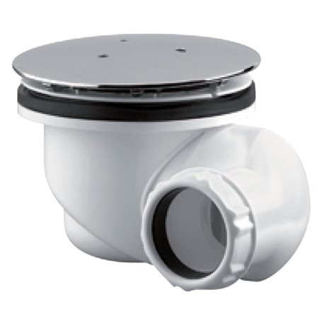 Bonde siphon ø90 mm avec enjoliveur métal