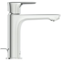 Mitigeur lavabo monotrou Grande Connect Air avec tirette et vidage bonde métal