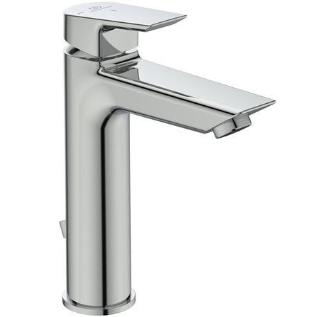 Mitigeur lavabo monotrou Grande Tesi avec tirette et vidage bonde métal