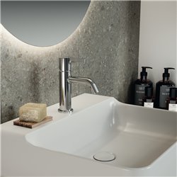 Mitigeur lavabo monotrou Joy chrome, sans tirette ni vidage