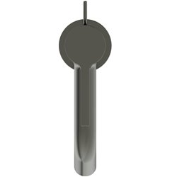 Mitigeur lavabo monotrou Joy gris magnétique, tirette et vidage bonde métal