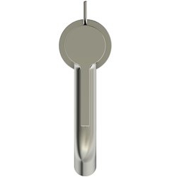 Mitigeur lavabo monotrou Joy gris orage, tirette et vidage bonde métal