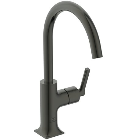 Mitigeur lavabo monotrou Joy Neo Sans tirette ni vidage Gris magnétique