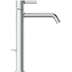 Mitigeur lavabo monotrou Joy réhaussé, chrome, tirette et vidage bonde métal