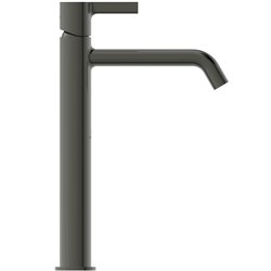 Mitigeur lavabo monotrou Joy réhaussé, gris magnétique, sans tirette ni vidage