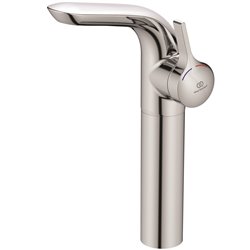 Mitigeur lavabo monotrou Melange réhaussé vidage bonde métal