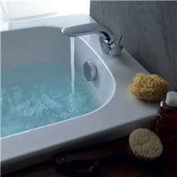 Mitigeur lavabo monotrou Melange vidage bonde métal