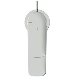 Mitigeur lavabo monotrou Piccolo Connect Air chrome, tirette et vidage bonde métal