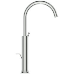 Mitigeur réhaussé lavabo monotrou Joy Neo Avec tirette et vidage Chromé