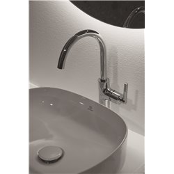 Mitigeur réhaussé lavabo monotrou Joy Neo Sans tirette ni vidage Chromé