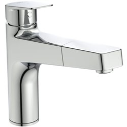 Mitigeur cuisine monotrou Ceraplan Bec tube haut Douchette Extractible 1 jet