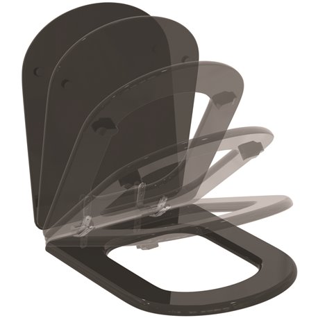 Abattant WC Frein de chute Noir