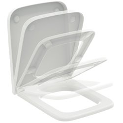 Abattant WC Blend Cube Frein de chute Recouvrant Soie Blanche