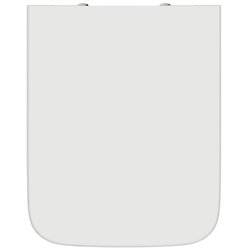 Abattant WC Blend Cube Frein de chute Recouvrant Blanc Brillant