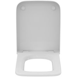 Abattant WC Blend Cube Frein de chute Recouvrant Blanc Brillant