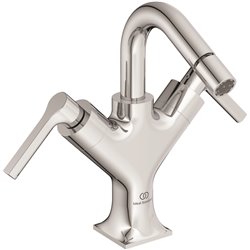 Robinet bidet Joy Neo avec tirette et vidage bonde métal poignées levier