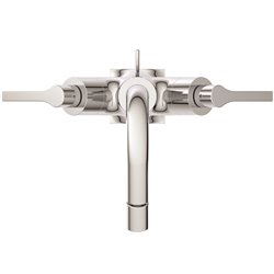 Robinet bidet Joy Neo avec tirette et vidage bonde métal poignées levier