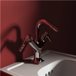 Robinet bidet Joy Neo avec tirette et vidage bonde métal poignées levier