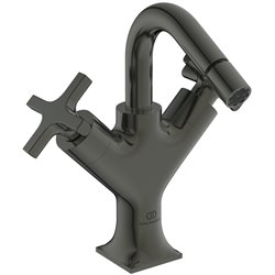 Robinet bidet Joy Neo avec tirette et vidage bonde métal poignées croix