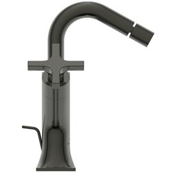 Robinet bidet Joy Neo avec tirette et vidage bonde métal poignées croix
