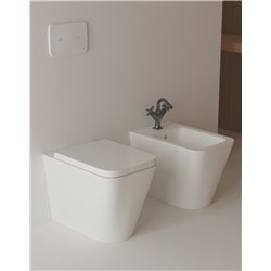 Robinet bidet Joy Neo avec tirette et vidage bonde métal poignées croix