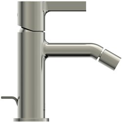 Robinet bidet Joy gris orage, avec tirette et vidage bonde métal