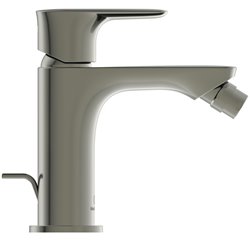 Robinet bidet Connect Air gris orage, avec tirette et vidage bonde métal