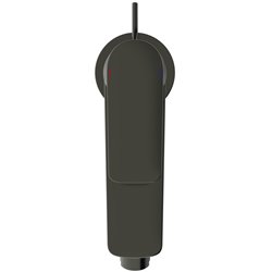 Robinet bidet Connect Air gris magnétique, avec tirette et vidage bonde métal