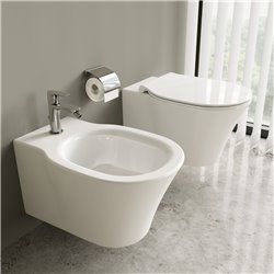 Robinet bidet Connect Air chrome, avec tirette et vidage bonde métal
