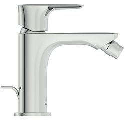 Robinet bidet Connect Air chrome, avec tirette et vidage bonde métal