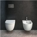 Bidet suspendu Blend Curve 54x35,5 cm Soie Blanche