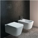 Bidet suspendu Blend Cube 56x36 cm Blanc Brillant