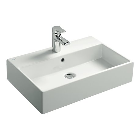 Lavabo Strada 60x42 cm 1 trou central pour la robinetterie