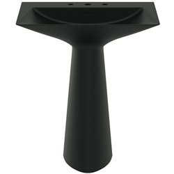 Lavabo monobloc Tipo-Z 3 trous Noir mat