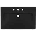 Lavabo monobloc Tipo-Z 3 trous Noir mat