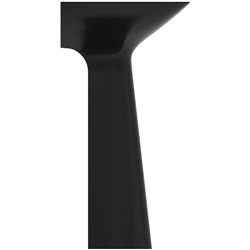 Lavabo monobloc Tipo-Z 1 trou Noir brillant