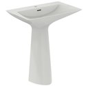 Lavabo monobloc Tipo-Z 1 trou Blanc brillant