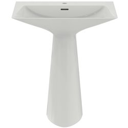 Lavabo monobloc Tipo-Z 1 trou Blanc brillant