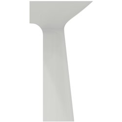 Lavabo monobloc Tipo-Z 1 trou Blanc brillant