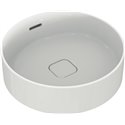 Vasque Strada II 45x45 cm avec trop-plein et sans plage de robinetterie