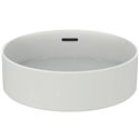 Vasque Strada II 45x45 cm avec trop-plein et sans plage de robinetterie