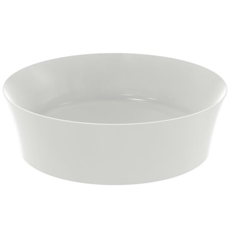 Vasque Ipalyss Soie Blanche Ø40 cm sans trop plein et sans plage de robinetterie