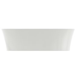 Vasque Ipalyss Soie Blanche Ø40 cm sans trop plein et sans plage de robinetterie