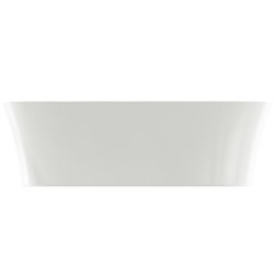 Vasque Ipalyss Soie Blanche 60x38 cm sans trop plein et sans plage de robinetterie