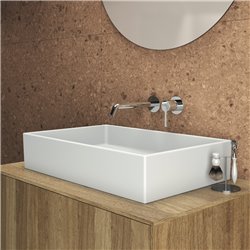 Vasque Extra 60x40 cm sans trop-plein et sans plage de robinetterie