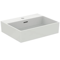 Vasque Extra 50x40 cm avec trop-plein et avec plage de robinetterie