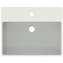 Vasque Extra 50x40 cm avec trop-plein et avec plage de robinetterie